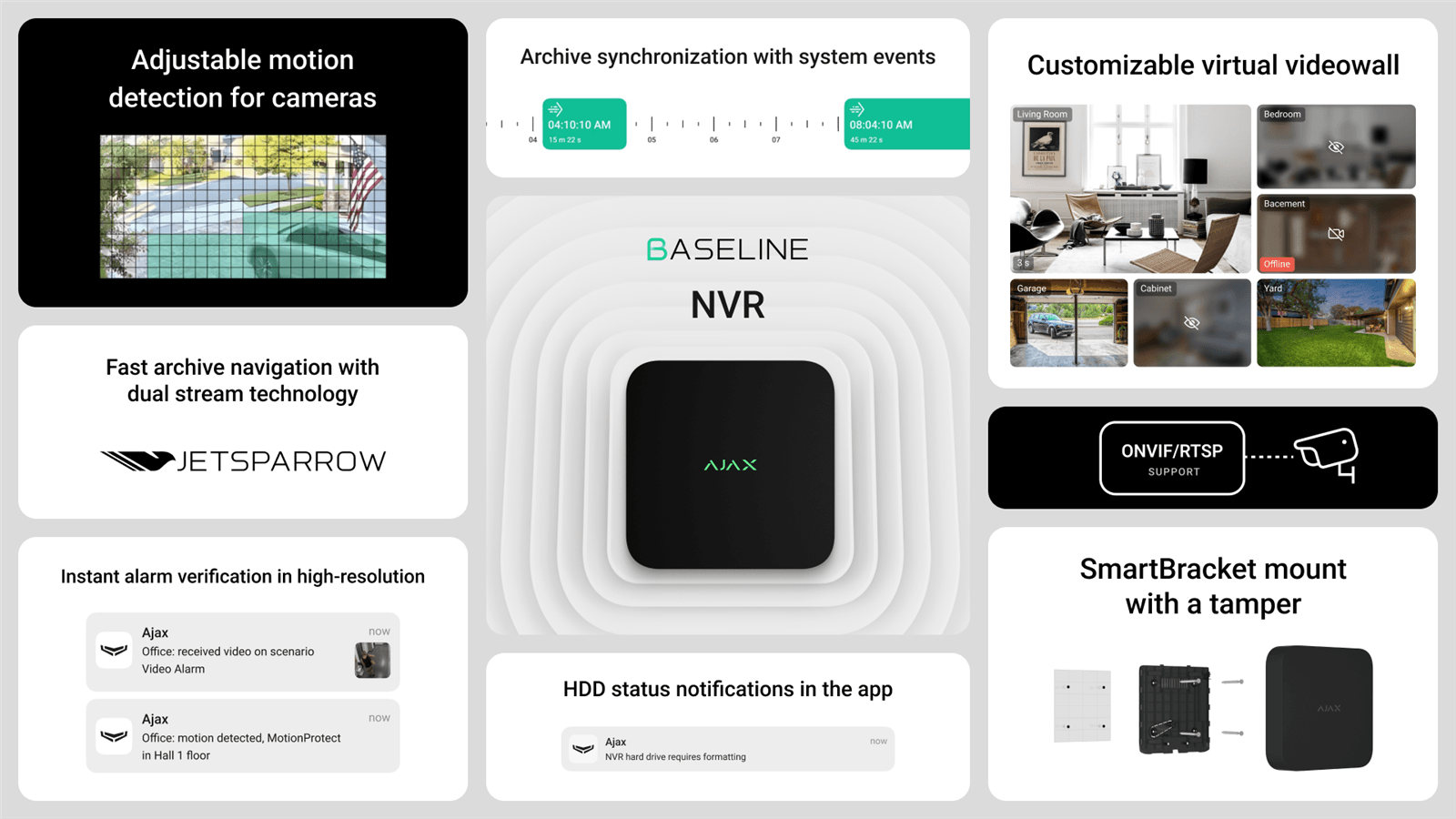 Ajax NVR (8ch) (8EU) ASP - netdefense.se