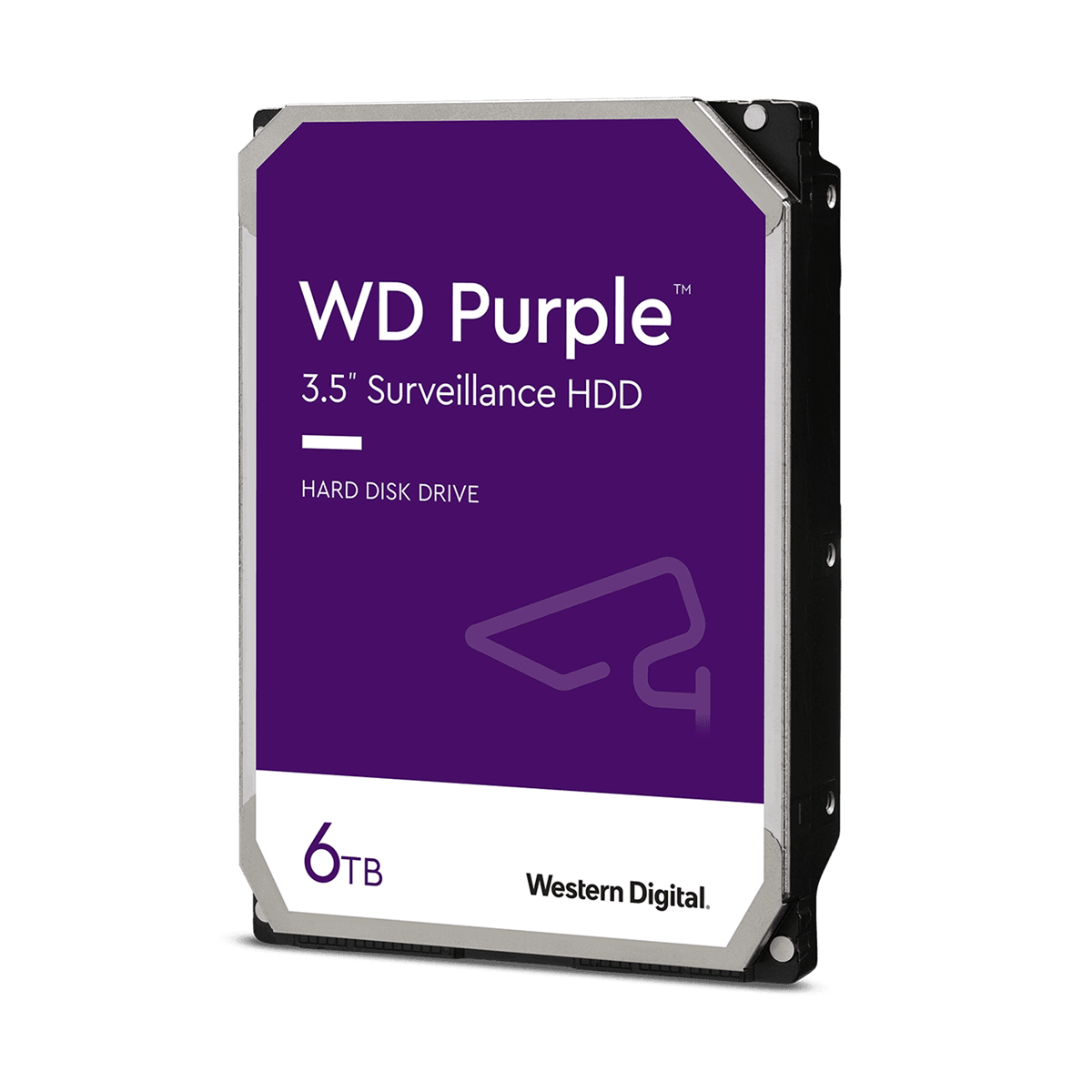 Western Digital WD64PURZ | WD PURPLE Surveillance HDD 3,5" 6TB, 256MB - netdefense.se
